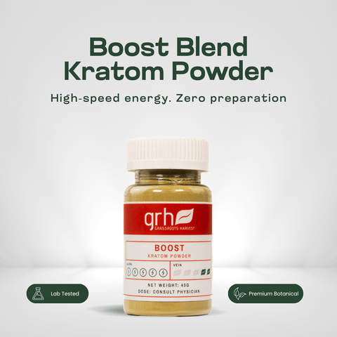 Boost Blend Kratom Powder bag