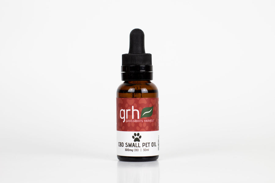 Sublingual Small Pet Hemp Oil Extract (CBD) Tincture (300mg/30ml)