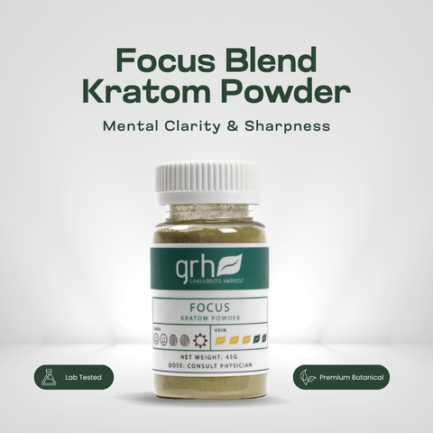 Focus Blend Kratom Powder bag
