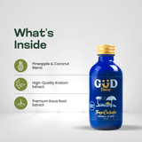 GÜD Tonics TropiColada ingredients - real herbs kava root kratom extract pina colada flavor - view 4