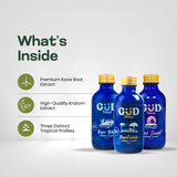 GÜD Tonics Bundle ingredients - real herbs kava root kratom extract three flavor sampler - view 3
