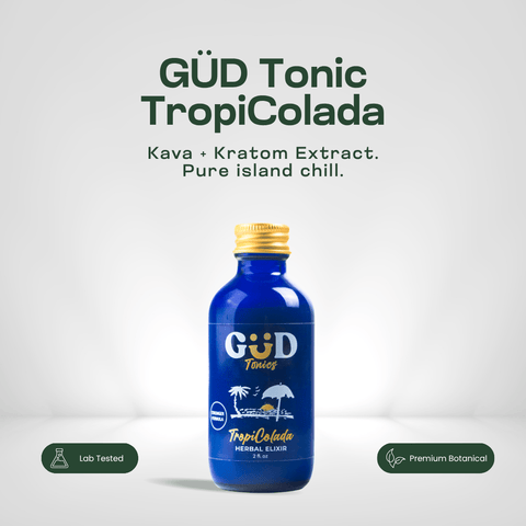GÜD Tonics TropiColada bottle