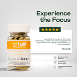Joy Blend Kratom Capsules - customer review highlight - mood-lifting GRH Kratom joy capsules - premium MAP-protected kratom, lab-tested mitragynine, manufactured in Austin, wholesale and bulk for retailers - view 6
