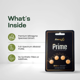King K Prime tablets ingredients - full-spectrum kratom extract standardized 45 percent mitragynine - view 3