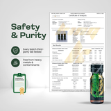 King K Rush Emerald lab test certificate - independent verified mitragynine and caffeine content - view 5