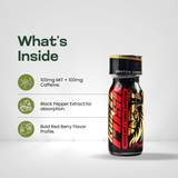 King K Rush Ruby ingredients - kratom extract caffeine natural fruit punch flavor formulation - view 3