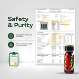 King K Rush Ruby lab test certificate - third-party verified 100mg mitragynine 100mg caffeine per shot - view 5