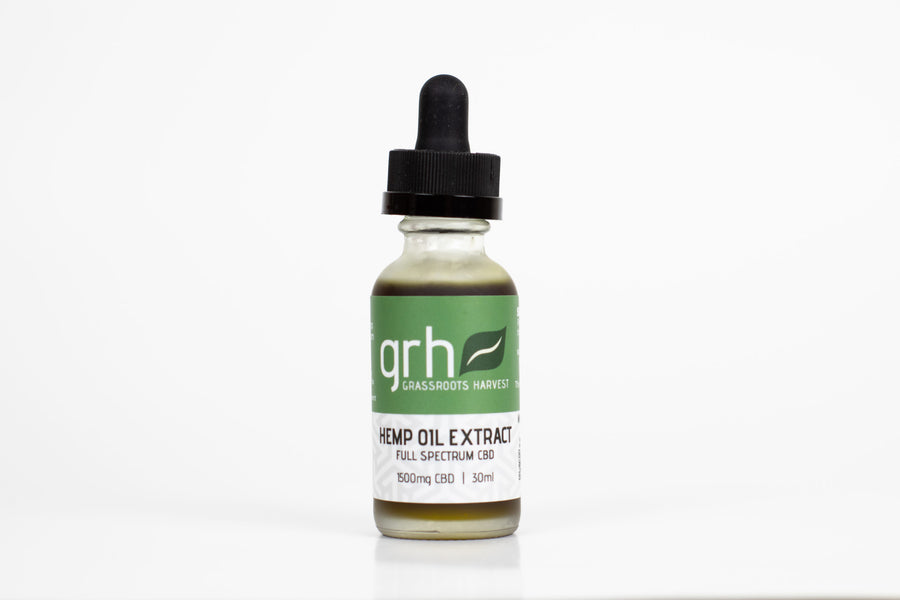 Sublingual/Topical Hemp Oil Extract (CBD) Tincture (1500mg/30ml)