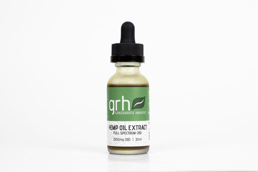 Sublingual/Topical Hemp Oil Extract (CBD) Tincture (2500mg/30ml)