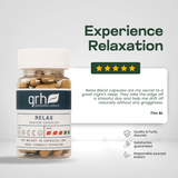Relax Blend Kratom Capsules - customer review highlight - unwinding GRH Kratom relax capsules - premium MAP-protected kratom, lab-tested mitragynine, manufactured in Austin, wholesale and bulk for retailers - view 6