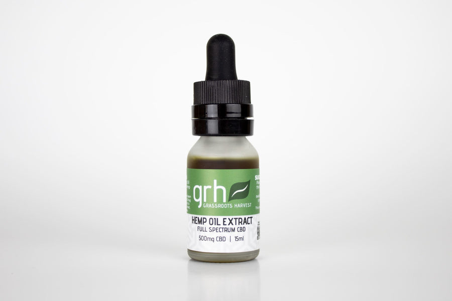 Sublingual/Topical Hemp Oil Extract (CBD) Tincture (500mg/15ml)